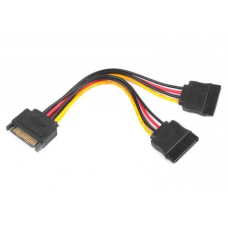 Перехідник живлення SATA (розгалужувач) Cablexpert CC-SATAM2F-01, 15 см