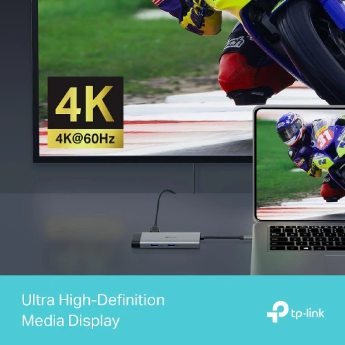 USB-хаб TP-Link UH6120C 6-в-1 із HDMI 4K і LAN