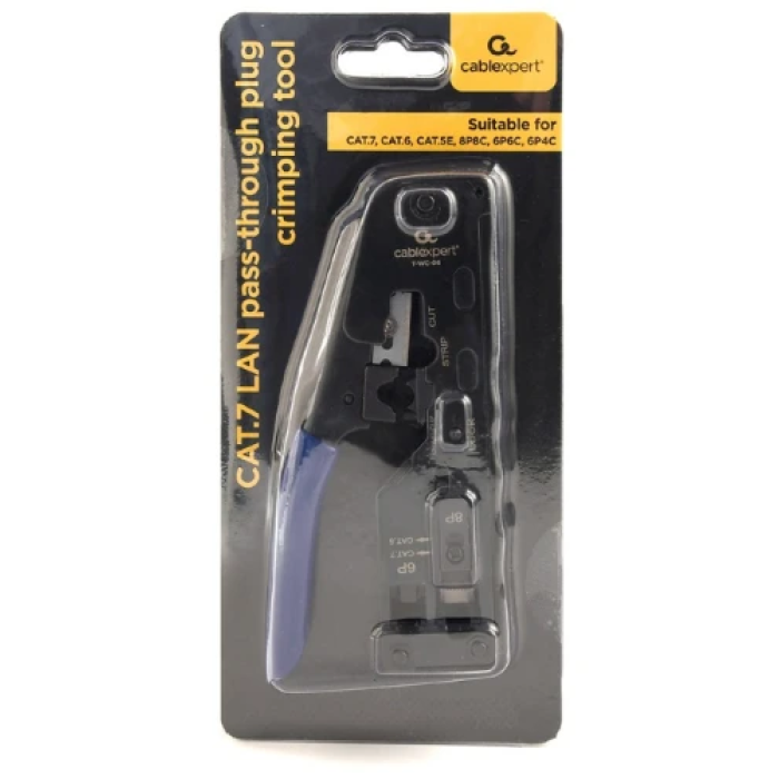 Кліщі-кримпер Cablexpert T-WC-06 для RJ45, RJ12 і RJ11