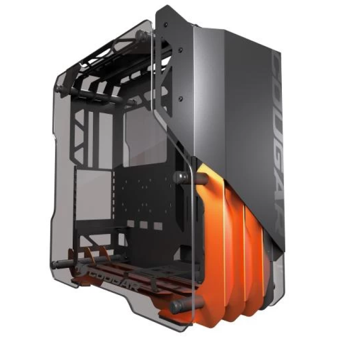 Корпус Cougar Blazer Black/Orange, без БЖ, Mid Tower, для ATX/Micro ATX / Mini ITX / CEB, 2xUSB 3.0, бічна панель із загартованого скла 5 мм, 560x226x535 мм