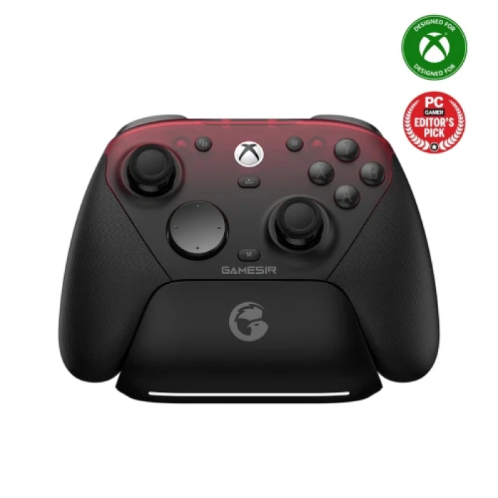 Геймпад GameSir G7 Pro, Shadow Ember, бездротовий (Bluetooth / USB 2.4GHz / Type-C), для ПК / XBOX Series X|S|One / Android / Steam, 16 кнопок / 2 аналогові стіки / D-Pad, вібрація, 3.5 мм, акумулятор 1200 mAh