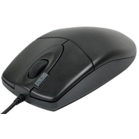 Миша A4Tech OP-620D, Black, USB, оптична, 1200 dpi, 4 кнопки, 4D пилезахисне колесо, 1.5 м