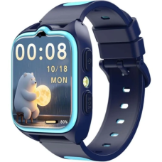 Дитячий смарт-годинник Blackview Z30, Blue, 1.75" (320x280, TFT-сенсорний дисплей), фронтальна камера (2 МП), RAM 256Мб, ROM 512Мб, Bluetooth, Wi-Fi, GPS, SIM-карта (2G/3G/4G), IP68, 800 mAh, Android / iOS (6931548323822)