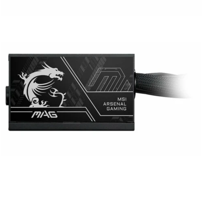 Блок живлення 650 Вт, MSI MAG A650BN PCIE5 II, Black, 80+ Bronze, Active PFC, 12 см, 2xMolex / 3xSATA / 1x16-pin (300 Вт) / 2x6+2-pin / 2x4+4-pin / 1x20+4-pin, захист OVP/OCP/SCP/OPP/UVP