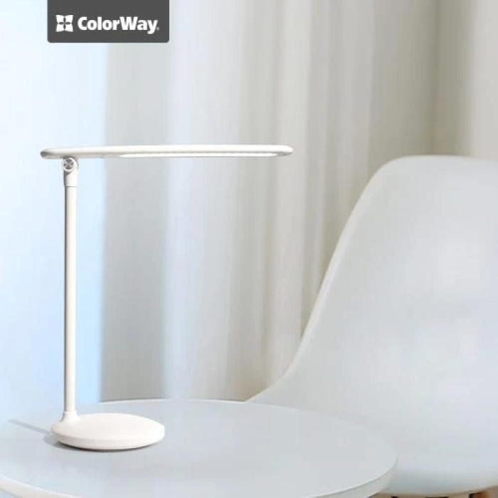 Настільна лампа ColorWay CW-DL02B-W з акумулятором