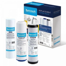 Комплект картриджів для води (набір фільтрів) Ecosoft 1-2-3, 3 ступені очищення