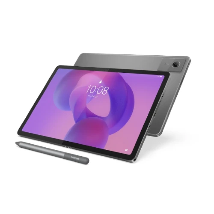 Планшет 11" Lenovo Idea Tab, Luna Grey, 2560x1600 (IPS, 90 Гц), MediaTek Dimensity 6300 (8 ядер), Mali-G57 MC2, 4Gb LPDDR4x, 128Gb, microSD, 8Mp + 5Mp, 4x1 Вт, WiFi 5, Bluetooth 5.2, 1xType-C, 7040 mAh, Android 15, Lenovo Tab Pen, чохол (ZAFR0375UA)