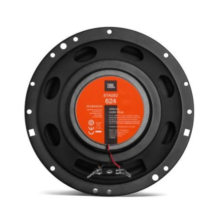 Автомобільна акустика JBL Stage2 624 2-х смугова, коаксіальна, 16.5 см, кругла, 40 Вт