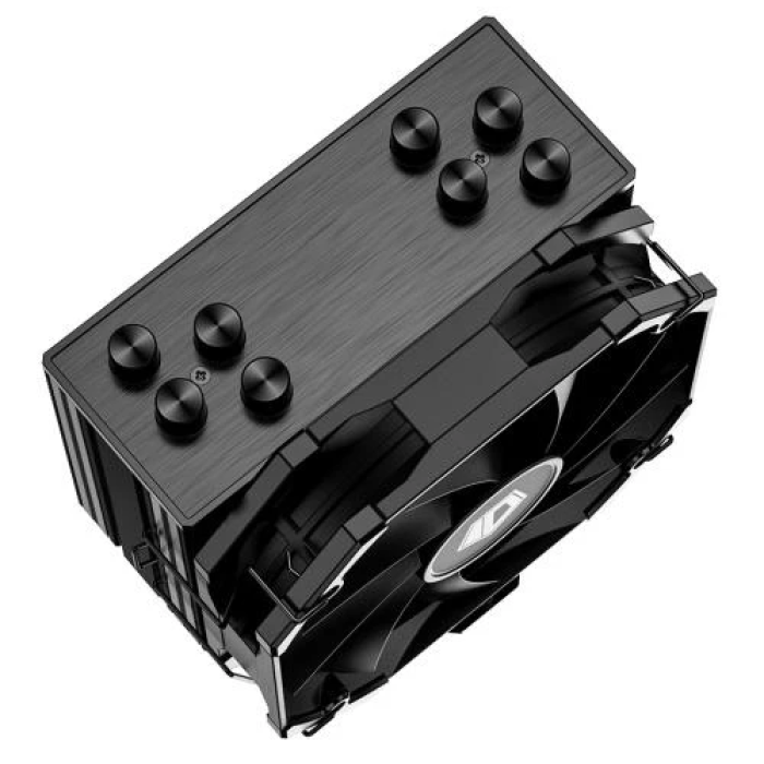 Кулер для процесора ID-Cooling SE-224-XTS Mini Black, 1x120 мм, алюміній/мідь, Intel: 1700/1200/1150/1151/1155/1156, AMD: AM4/AM5, 120x134x76 мм, 4-pin PWM, до 180 Вт