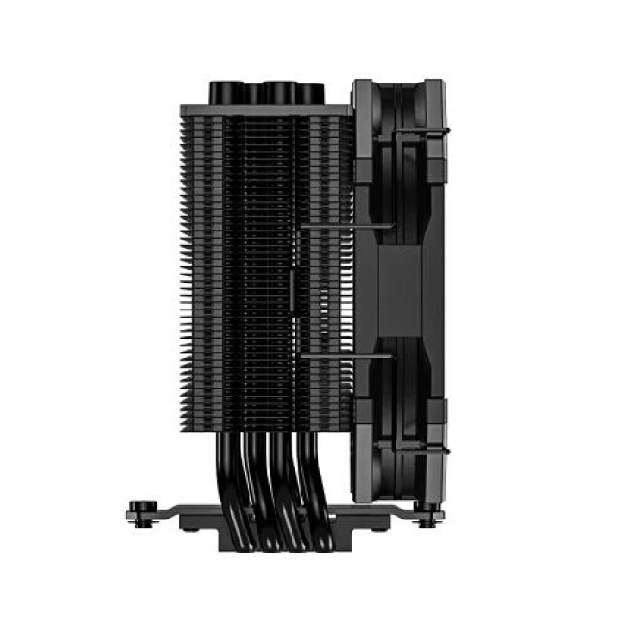 Кулер для процесора ID-Cooling SE-224-XTS Mini Black, 1x120 мм, алюміній/мідь, Intel: 1700/1200/1150/1151/1155/1156, AMD: AM4/AM5, 120x134x76 мм, 4-pin PWM, до 180 Вт