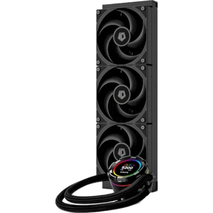 Система рідинного охолодження ID-Cooling Space LCD SL360 Pro SE, 3х120мм AS-120-K fans, 4pin PWM, Intel LGA 1851/1700/1200/115x, AMD AM5/AM4, до 350Вт TDP, 27.2dB(A) Max, LCD-дисплей 2,1"