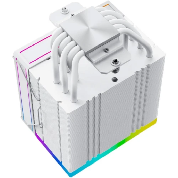 Кулер для процесора ID-Cooling FROZN A610 ARGB White, 120 мм, 6 теплових трубок, алюміній/мідь, Intel: 1851, 1700, 1200, 115x; AMD: AM4/AM5, 500±200 ~ 2000±10% об/хв, 29.85dB(A) Max, 154х94х120 мм, 4-pin PWM, до 250 Вт