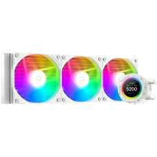 Система рідинного охолодження ID-Cooling Space LCD SL360 XE White, 3х120мм ARGB fans, 4pin PWM, Intel LGA2066/2011/1851/1700/1200/115x; AMD AM5/AM4, до 350Вт TDP, LCD-дисплей 2,1"