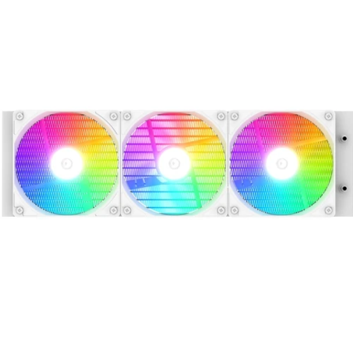 Система рідинного охолодження ID-Cooling Space LCD SL360 XE White, 3х120мм ARGB fans, 4pin PWM, Intel LGA2066/2011/1851/1700/1200/115x; AMD AM5/AM4, до 350Вт TDP, LCD-дисплей 2,1"