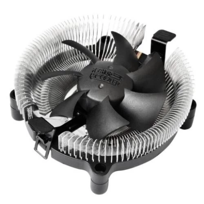 Кулер для процесора PcCooler E80, алюминий, 1x75 мм, для Intel 1200/115x, AMD AMx/FMx, до 65 Вт