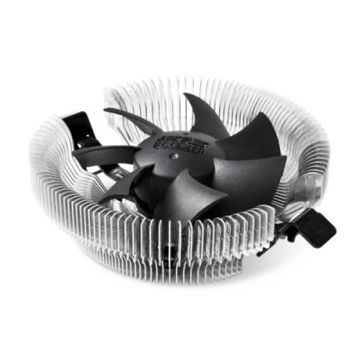Кулер для процесора PcCooler E80, алюминий, 1x75 мм, для Intel 1200/115x, AMD AMx/FMx, до 65 Вт