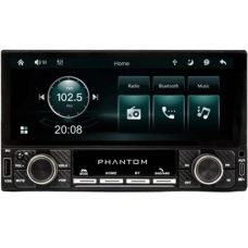 Автомагнітола Phantom DVX-681, 1 Din, Bluetooth, USB-А/USB-С, AUX, AV IN, 2хV-OUT, сенсорний дисплей 6.86"" (1280 x 480), 4x50 Вт, пульт ДК, Windows CE