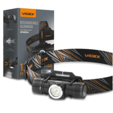 Ліхтар налобний Videx H065A, Black, 1200 Лм, 5000K, до 100 м, 6 режимів роботи, світлодіод Luminus SST40 (10 Вт), акумулятор Li-ion 18650 2200 mAh або 2xCR123A, Type-C, IP68 (VLF-H065A)