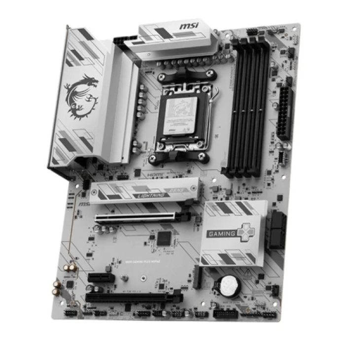Материнська плата AM5 MSI B850 GAMING PLUS WIFI6E, B850, 4xDDR5, Int.Video (CPU), 4xSATA3, 2xM.2, 2xPCI-E 4.0 x16, 1xPCI-E 3.0 x1, ALC897, Realtek 8125D 2.5G, WiFi 6E, Bluetooth 5.3, 11xUSB 3.2 / 4xUSB 2.0, HDMI/DP, ATX