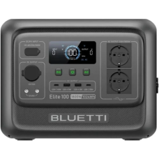 Зарядна станція BLUETTI Elite 100 V2, Black, 1800 Вт / 1024 Вт/год, 2xType-C (100 Вт), 2xUSB (18 Вт), 1x12V (30A), 2x230V, чиста синусоїда, LiFePO4, дисплей