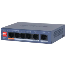 PoE комутатор Dahua DH-CS4006-4ET2GT-60, Blue, RJ-45 (4x10/100 Mb/s PoE),RJ-45 (2х10/100/1000 Mb/s Uplink), керований