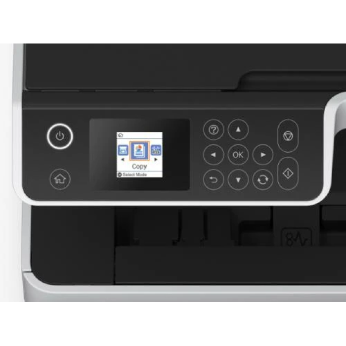 БФП струменевий ч/б A4 Epson M2140, Black, 2400х1200 dpi, дуплекс, до 39 стор/хв, РК-екран 3.7 см, USB, вбудоване СБПЧ, два контейнери з чорнилом по 120 мл, чорнило Epson 110 (C11CG27405)