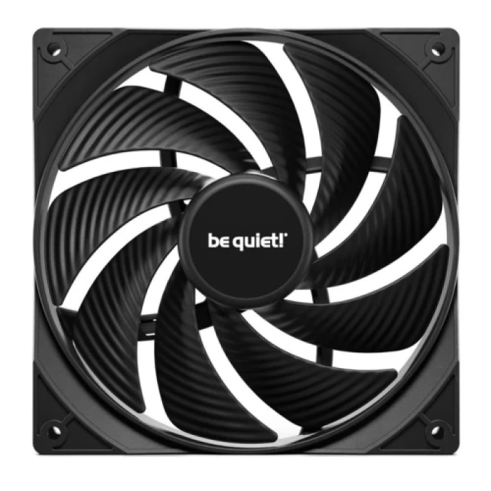 Вентилятор 140 мм, be quiet! Pure Wings 3 high-speed, Black, 140х140х25 мм, до 1800 об/хв, до 30.5 дБ, 4-pin (PWM, 46 см), пiдшипник ковзання з гвинтовою нарізкою (BL109)