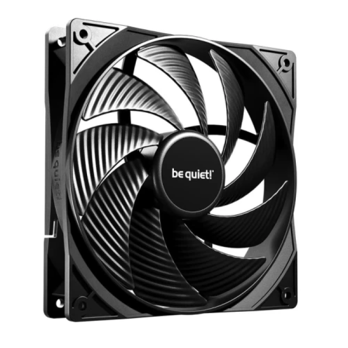Вентилятор 140 мм, be quiet! Pure Wings 3 high-speed, Black, 140х140х25 мм, до 1800 об/хв, до 30.5 дБ, 4-pin (PWM, 46 см), пiдшипник ковзання з гвинтовою нарізкою (BL109)