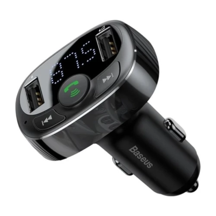 FM-модулятор Baseus Launcher S-09A Standart Edition Bluetooth (2USB 10W)