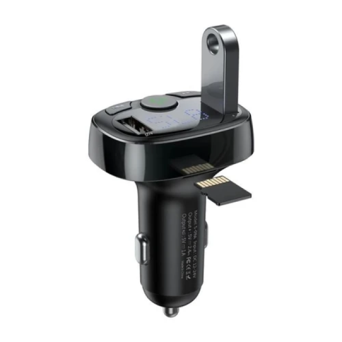 FM-модулятор Baseus Launcher S-13, 2 USB + Type-C