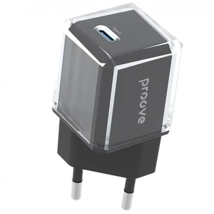 Мережевий зарядний пристрій Proove Pure GaN, Black, 30 Вт, 1xType-C (WCPU30012201)