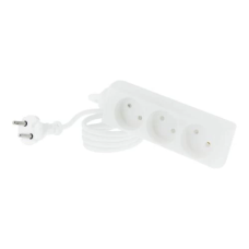 Подовжувач мережевий Tecro, 3 розетки, 3 м, White, 10А, 2x1 мм² (TSC-3-3)