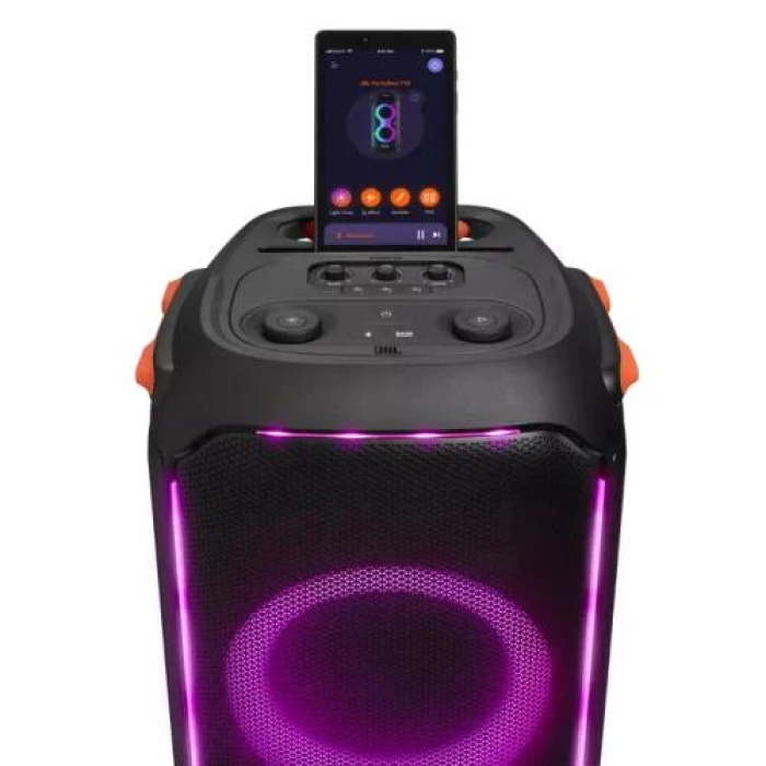Колонка портативна 2.1 JBL PartyBox 710, Black, 800 Вт, Bluetooth, полікарбонат/метал, керування зверху, IPX4 (JBLPARTYBOX710EU)