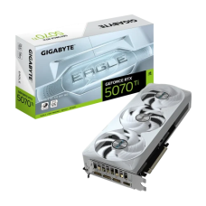Відеокарта GeForce RTX 5070 Ti, Gigabyte, EAGLE OC ICE SFF (White Edition), 16Gb GDDR7, 256-bit, HDMI/3xDP, 2542/28000 MHz, 16-pin (GV-N507TEAGLEOC ICE-16GD)
