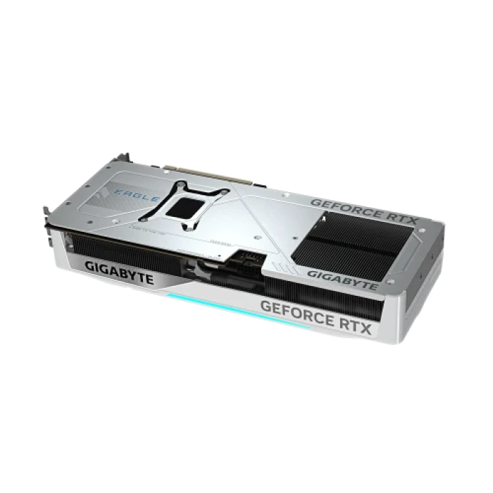 Відеокарта GeForce RTX 5070 Ti, Gigabyte, EAGLE OC ICE SFF (White Edition), 16Gb GDDR7, 256-bit, HDMI/3xDP, 2542/28000 MHz, 16-pin (GV-N507TEAGLEOC ICE-16GD)