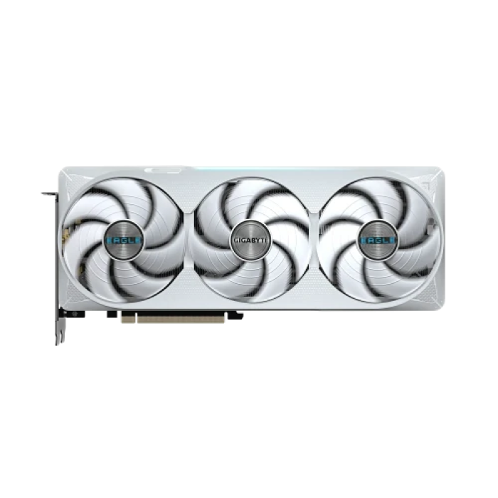 Відеокарта GeForce RTX 5070 Ti, Gigabyte, EAGLE OC ICE SFF (White Edition), 16Gb GDDR7, 256-bit, HDMI/3xDP, 2542/28000 MHz, 16-pin (GV-N507TEAGLEOC ICE-16GD)