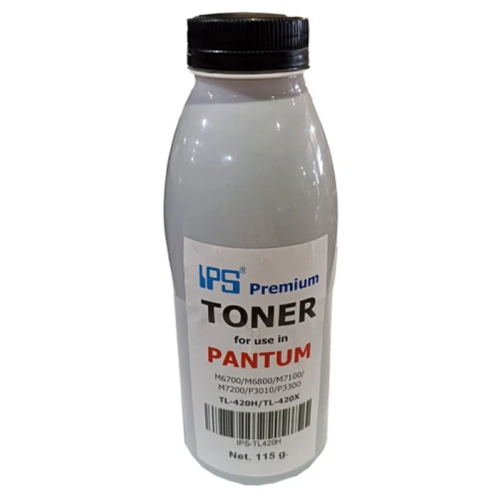 Тонер Pantum P3010/P3300, M6700/M7100/M7200/M7300, Black, 115 г, IPS (IPS-TL420H)