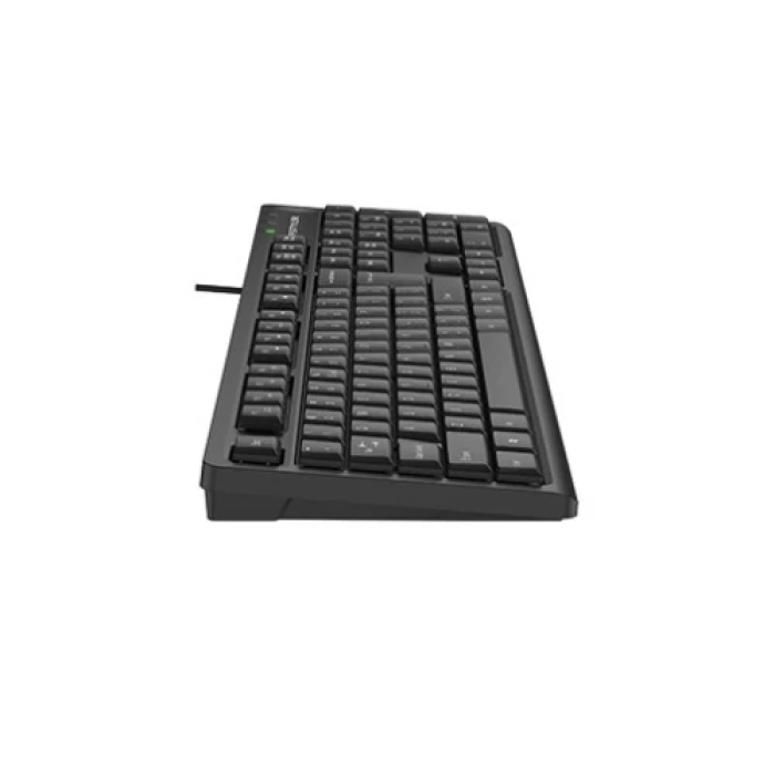 Клавіатура A4Tech FKS12 "Fstyler", Black, USB, 12 мультимедійних кнопок, захист від бризок, структура кнопок Natural_A Shape, 1.5 м