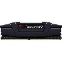 Пам'ять 16Gb DDR4, 3200 MHz, G.Skill Ripjaws V, Black, 16-18-18-38, 1.35V, з радіатором (F4-3200C16S-16GVK)