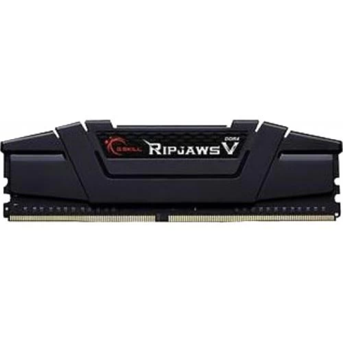 Пам'ять 16Gb DDR4, 3200 MHz, G.Skill Ripjaws V, Black, 16-18-18-38, 1.35V, з радіатором (F4-3200C16S-16GVK)