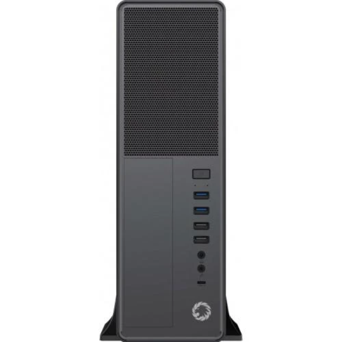 Корпус GameMax ST612-2U3-TYC Black, 300 Вт, Desktop, Micro ATX / Mini ITX, 2хUSB 3.0, 2хUSB 2.0, 1x80 мм, Type-C, 365x99x295 мм, 0.5 мм