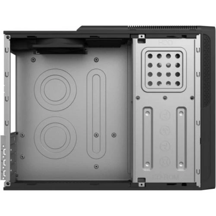 Корпус GameMax ST612-2U3-TYC Black, 300 Вт, Desktop, Micro ATX / Mini ITX, 2хUSB 3.0, 2хUSB 2.0, 1x80 мм, Type-C, 365x99x295 мм, 0.5 мм