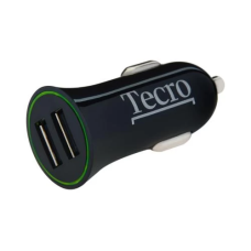 Автомобільний зарядний пристрій Tecro, Black, DC 12/24 В, 2xUSB, 2.1A (TCR-0221AB)