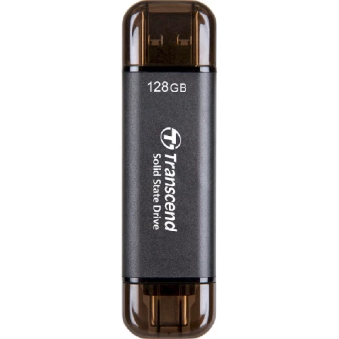 Зовнішній накопичувач SSD, 128Gb, Transcend ESD310, Black, Type-C / USB 3.2 (Gen 2), 1050 / 700 МБ/с (TS128GESD310C)