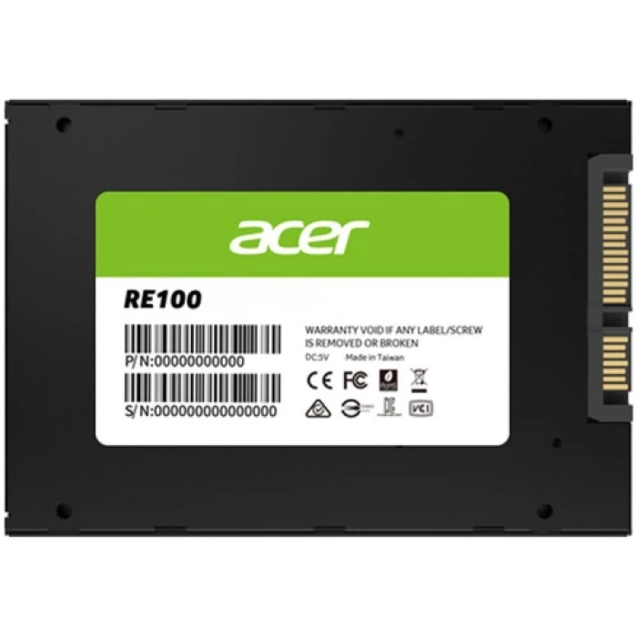 Твердотільний накопичувач SSD 1Tb, Acer RE100, SATA3, 2.5", 3D TLC, 560/520 МБ/с (BL.9BWWA.109)