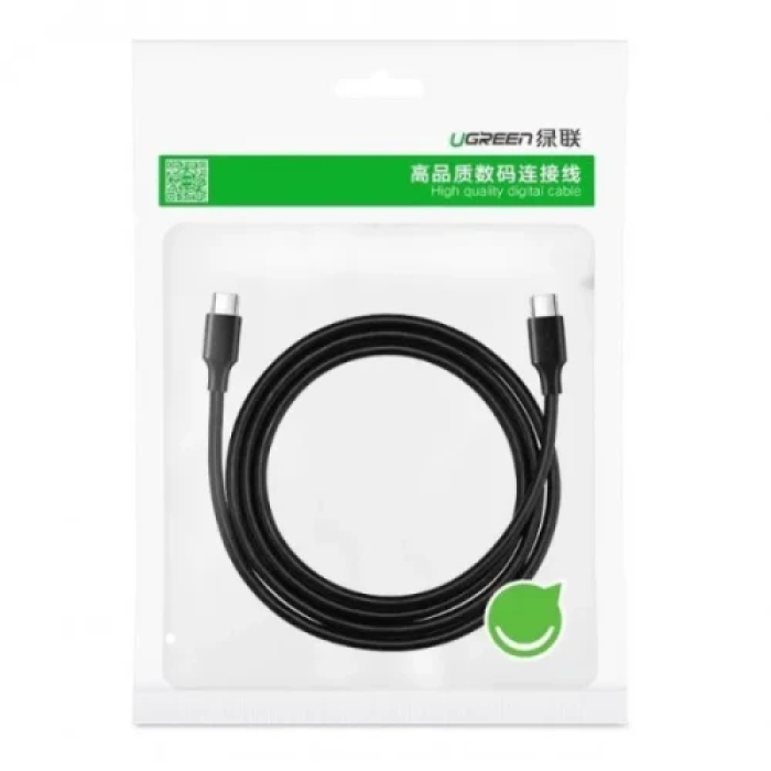 Кабель Type-C - Type-C, 2 м, Black, Ugreen US286, 60 Вт, 3A (10306)