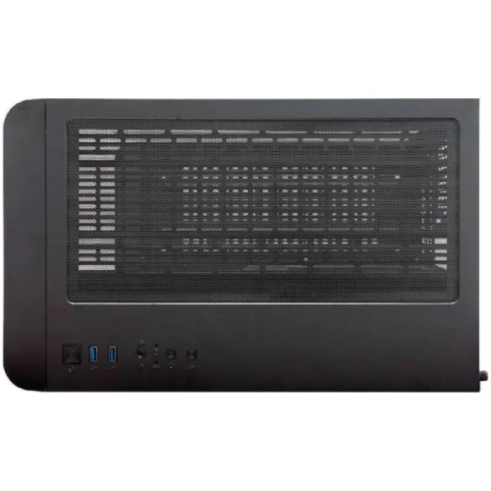 Корпус 1stPlayer UV6, Black, без БЖ, Mini Tower, Micro ATX / Mini ITX, 2xUSB 3.0, макс. CPU - 157 мм / VGA - 400 мм, 3x120 мм ARGB, бічна та передня панель із загартованого скла (UV6-BK-2FC7R-1FC7)