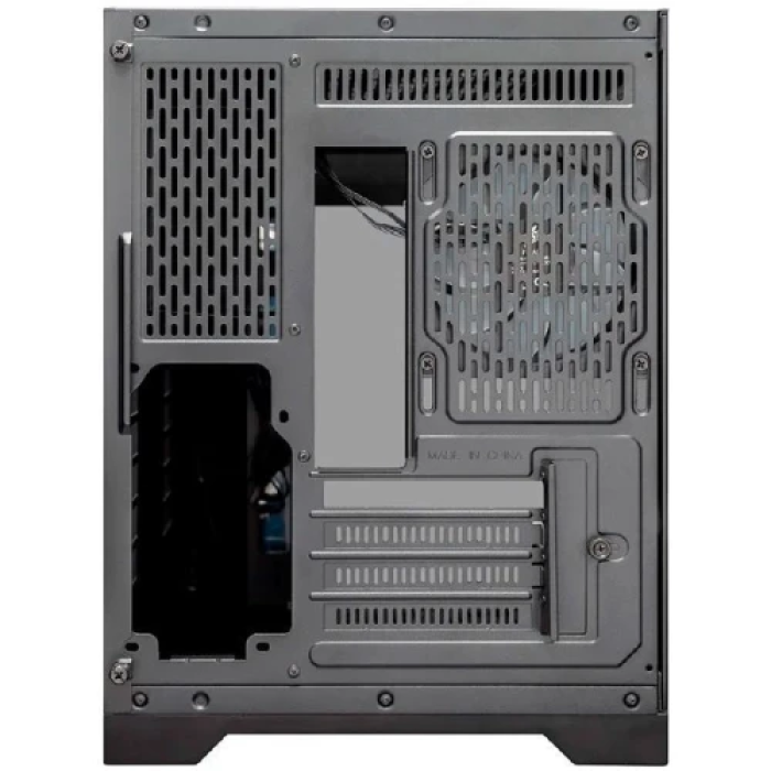 Корпус 1stPlayer UV6, Black, без БЖ, Mini Tower, Micro ATX / Mini ITX, 2xUSB 3.0, макс. CPU - 157 мм / VGA - 400 мм, 3x120 мм ARGB, бічна та передня панель із загартованого скла (UV6-BK-2FC7R-1FC7)