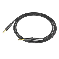 Кабель AUX звуковий, 3.5 мм (M) - 3.5 мм (M), 1 м, Black, Hoco UPA19