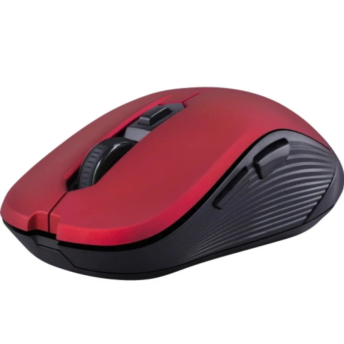 Миша бездротова Defender Gassa MM-105, Red, USB адаптер 2.4 ГГц, лазерна, Pixart 3065 (800-1600 dpi), 5 кнопок, радіус дії до 10 м, 1хAA (52103)